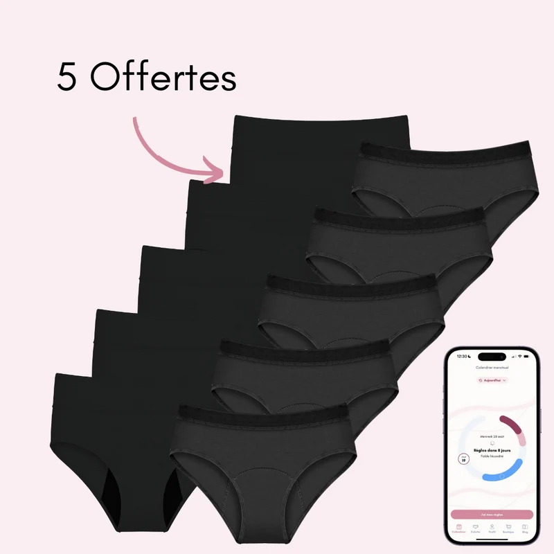 5 Léa + 5 Céleste respirantes Offertes