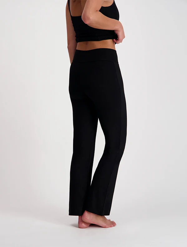Pantalon Sasha - Ecovero - Noir-Ebène