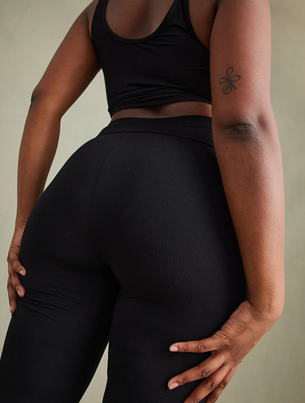 Pantalon Sasha - Ecovero - Noir-Ebène