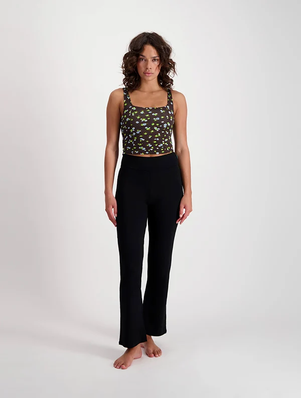 Pantalon Sasha - Ecovero - Noir-Ebène