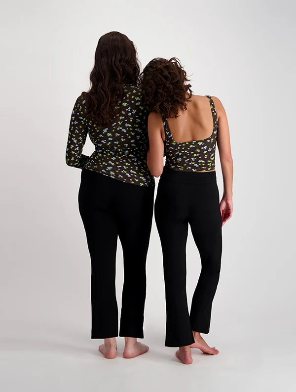 Pantalon Sasha - Ecovero - Noir-Ebène