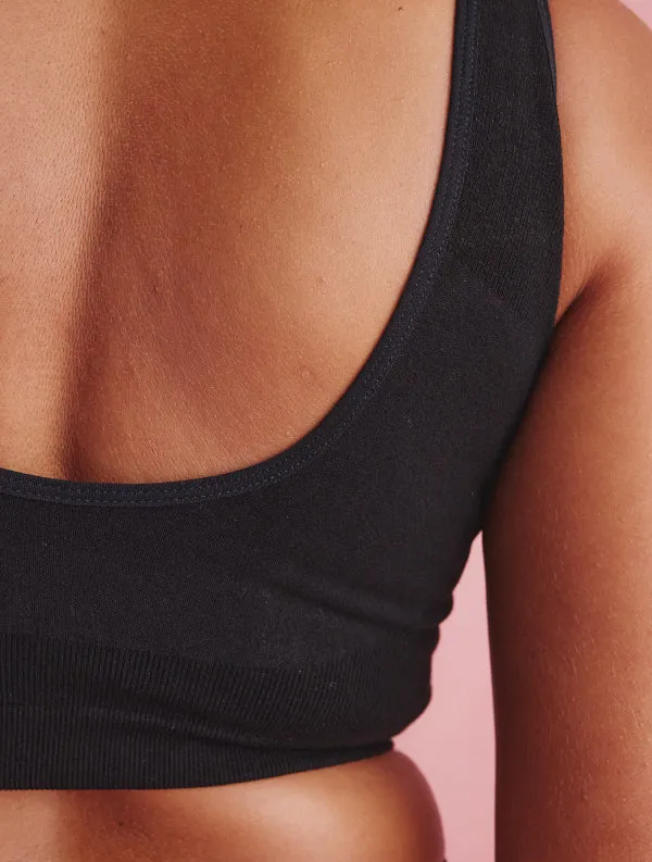 Brassière Gaya bonnet E/F - Seamless - Noir-Ebène