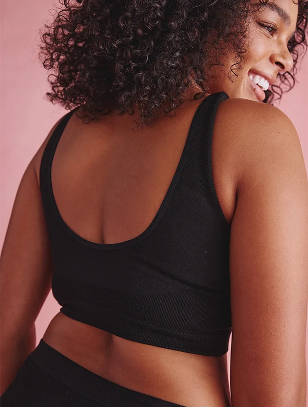Brassière Gaya bonnet E/F - Seamless - Noir-Ebène