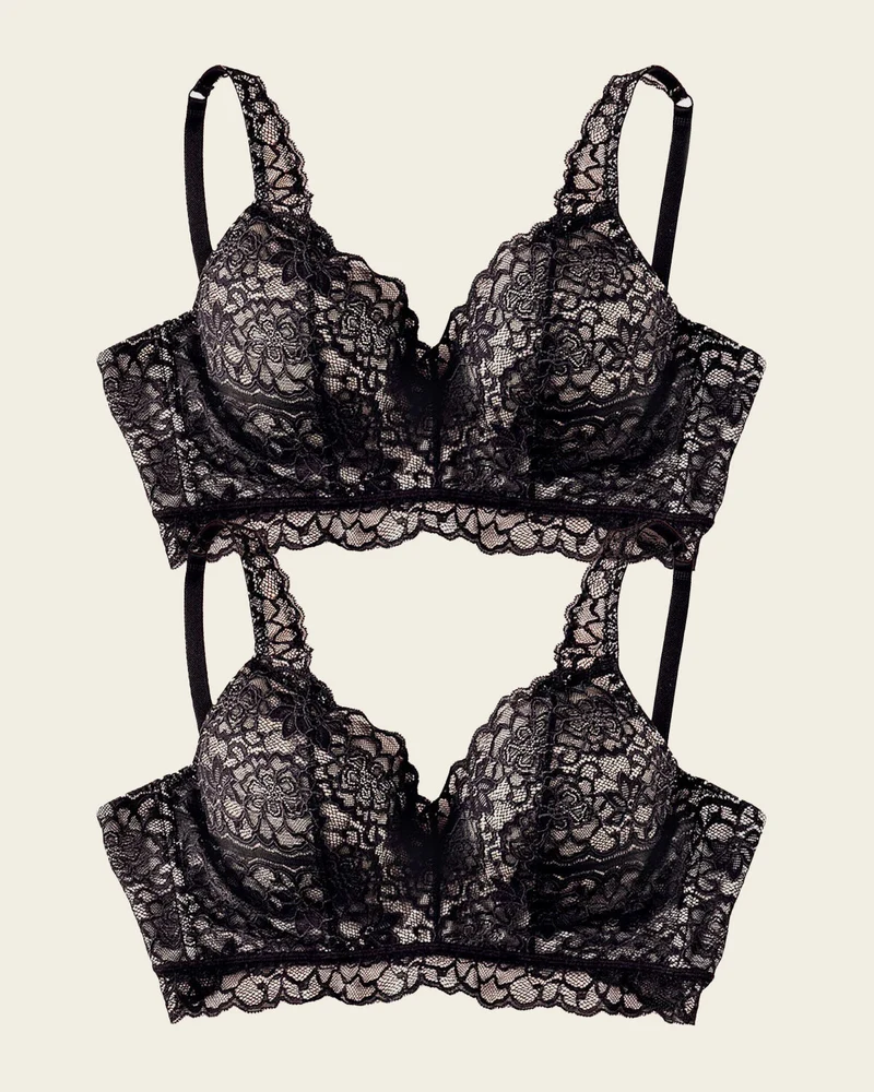 Pack de 2 soutiens-gorge en dentelle idéal pour les grosses poitrines