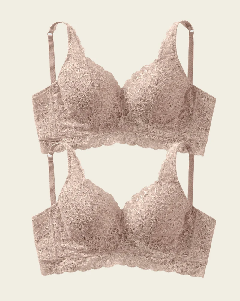 Pack de 2 soutiens-gorge en dentelle idéal pour les grosses poitrines