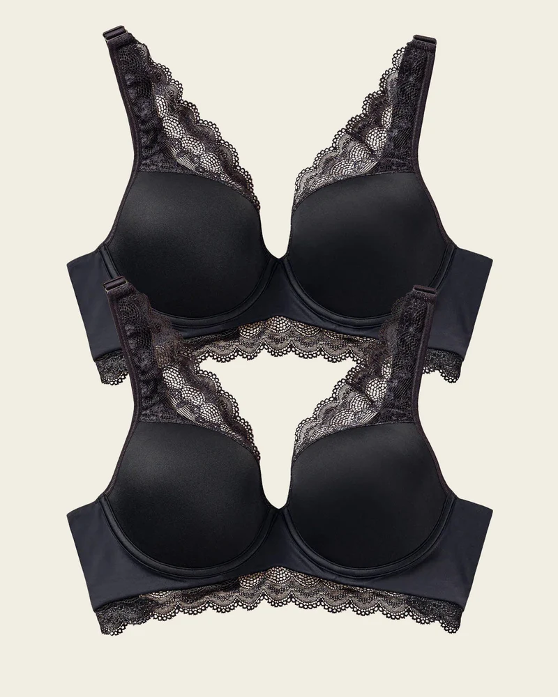 Pack de 2 soutiens-gorge bonne couvrance : soutien-gorge à couvrance profonde