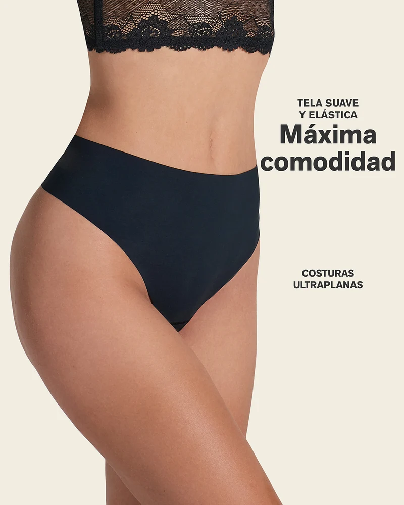 Culotte brésilienne taille haute invisible