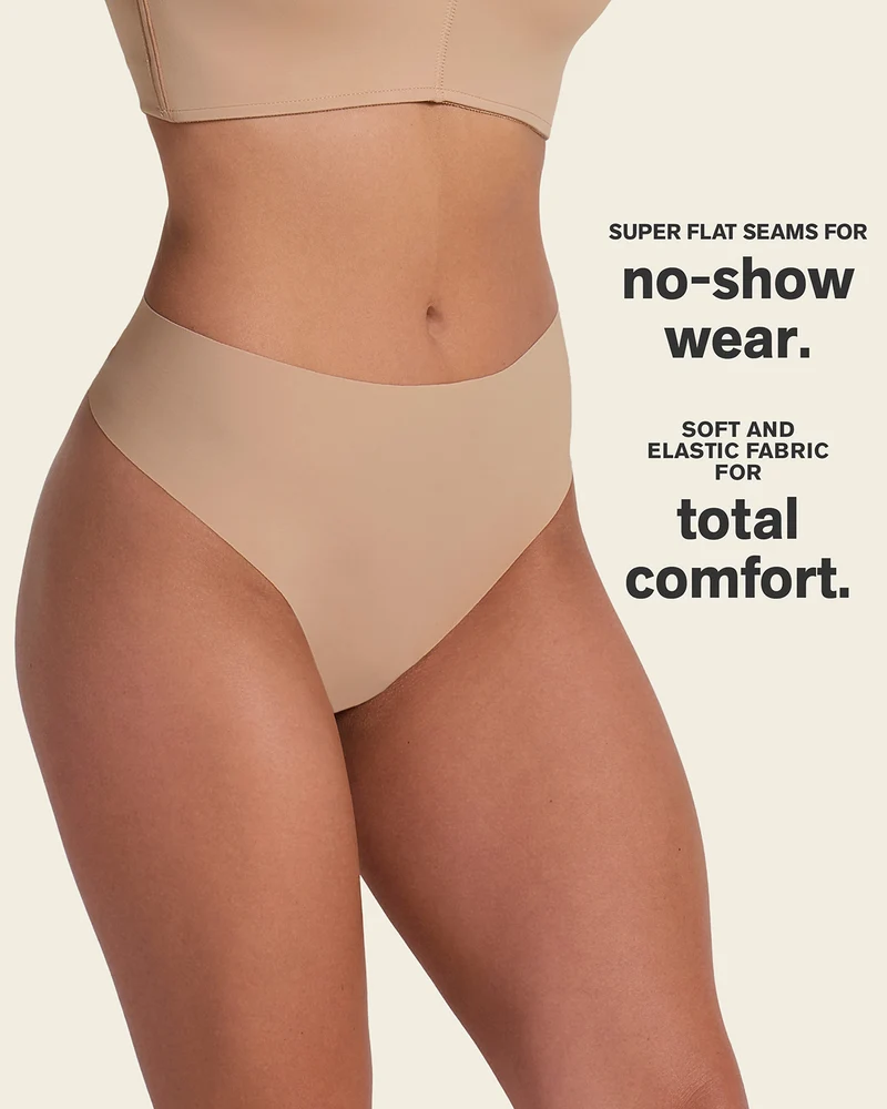 Culotte brésilienne taille haute invisible