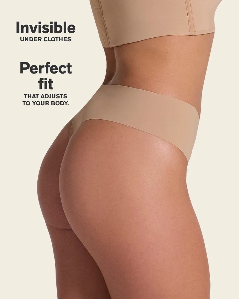 Culotte brésilienne taille haute invisible