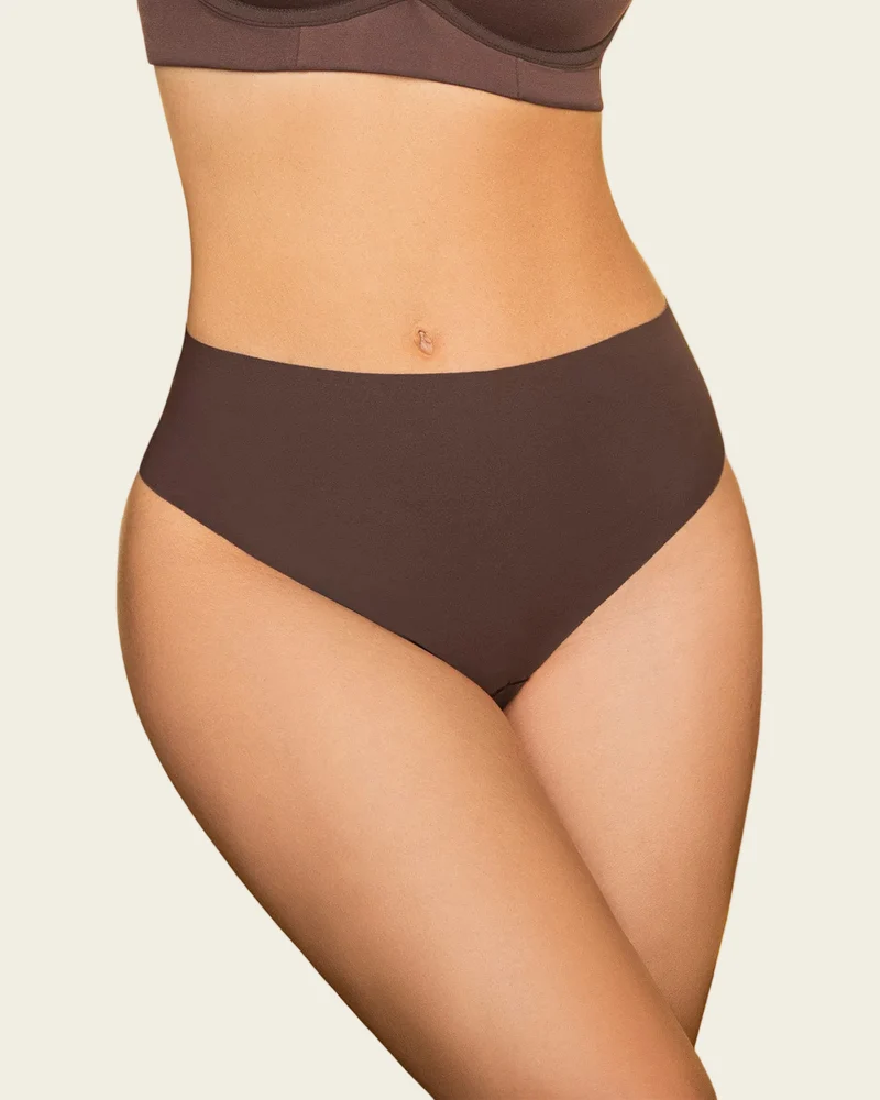 Culotte brésilienne taille haute invisible