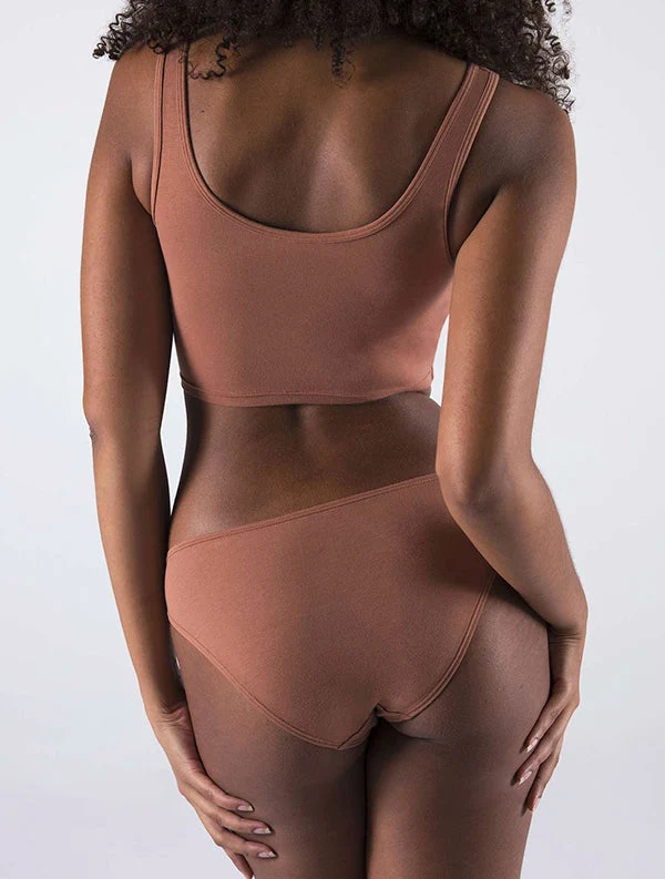 Culotte Anna - Coton Bio - Nude-Cannelle