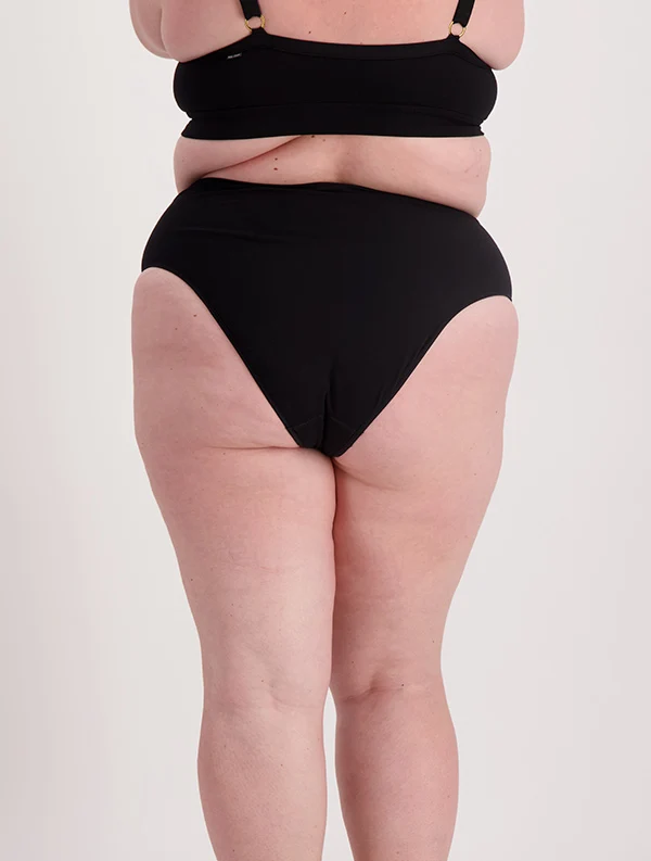 Culotte Menstruelle Claudie - Coton Bio - Noir-Ebène🩸🩸🩸