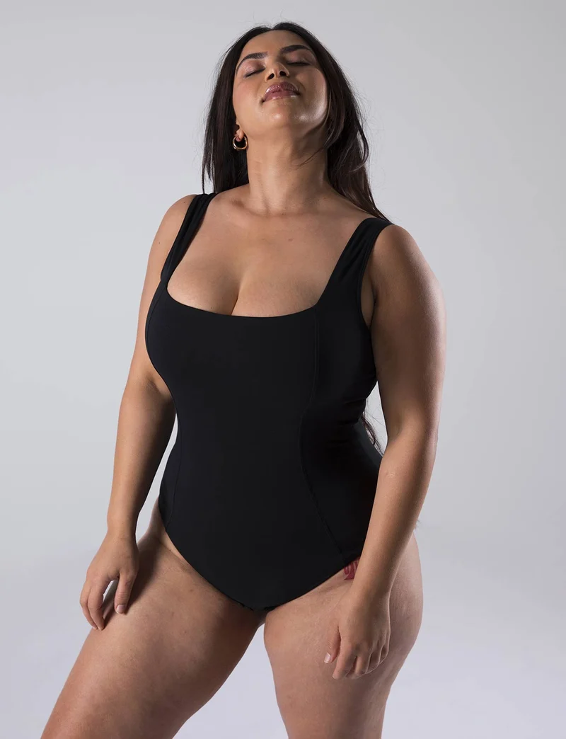Body Emma - Coton Bio - Noir-Ebène