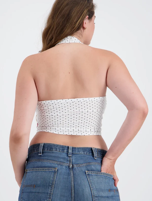 Nobratop® Tuba x Sabina Socol - lenzing™ ecovero™ - White-Polka-Dots