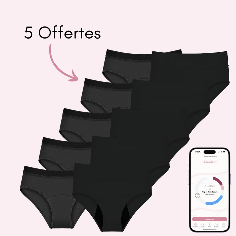 5 Céleste respirantes + 5 Léa Offertes