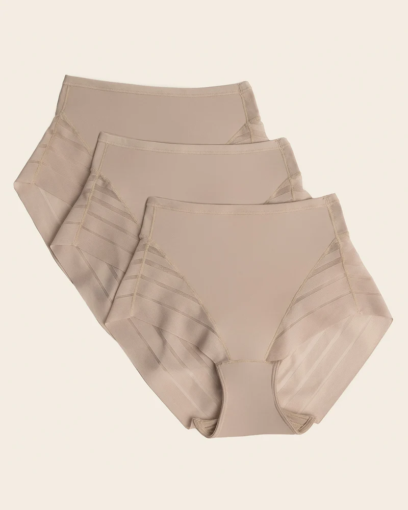 Lot de 3 culottes gainantes classiques avec compression modérée de l’abdomen