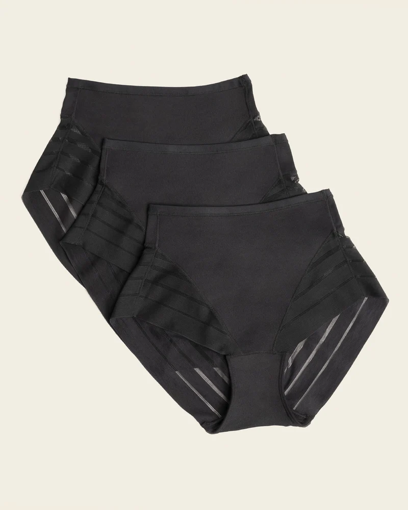 Lot de 3 culottes gainantes classiques avec compression modérée de l’abdomen
