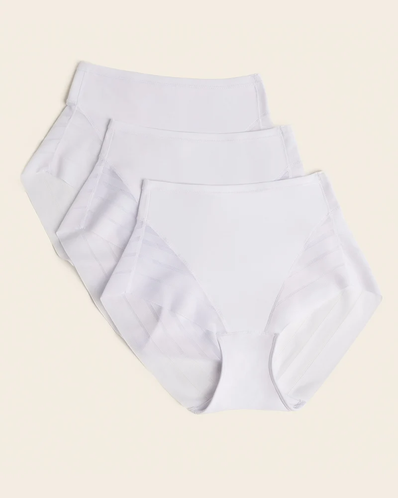 Lot de 3 culottes gainantes classiques avec compression modérée de l’abdomen
