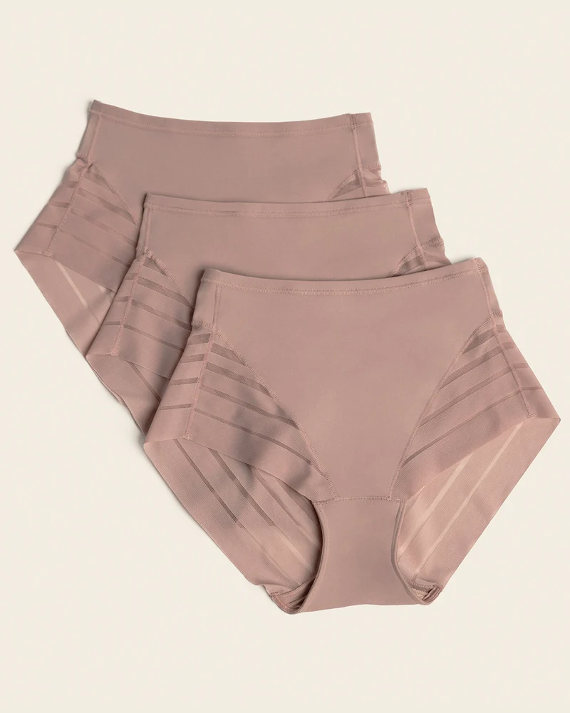 Lot de 3 culottes gainantes classiques avec compression modérée de l’abdomen