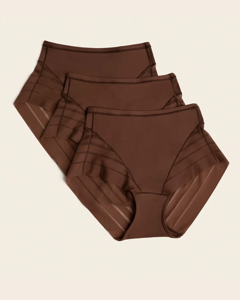 Lot de 3 culottes gainantes classiques avec compression modérée de l’abdomen