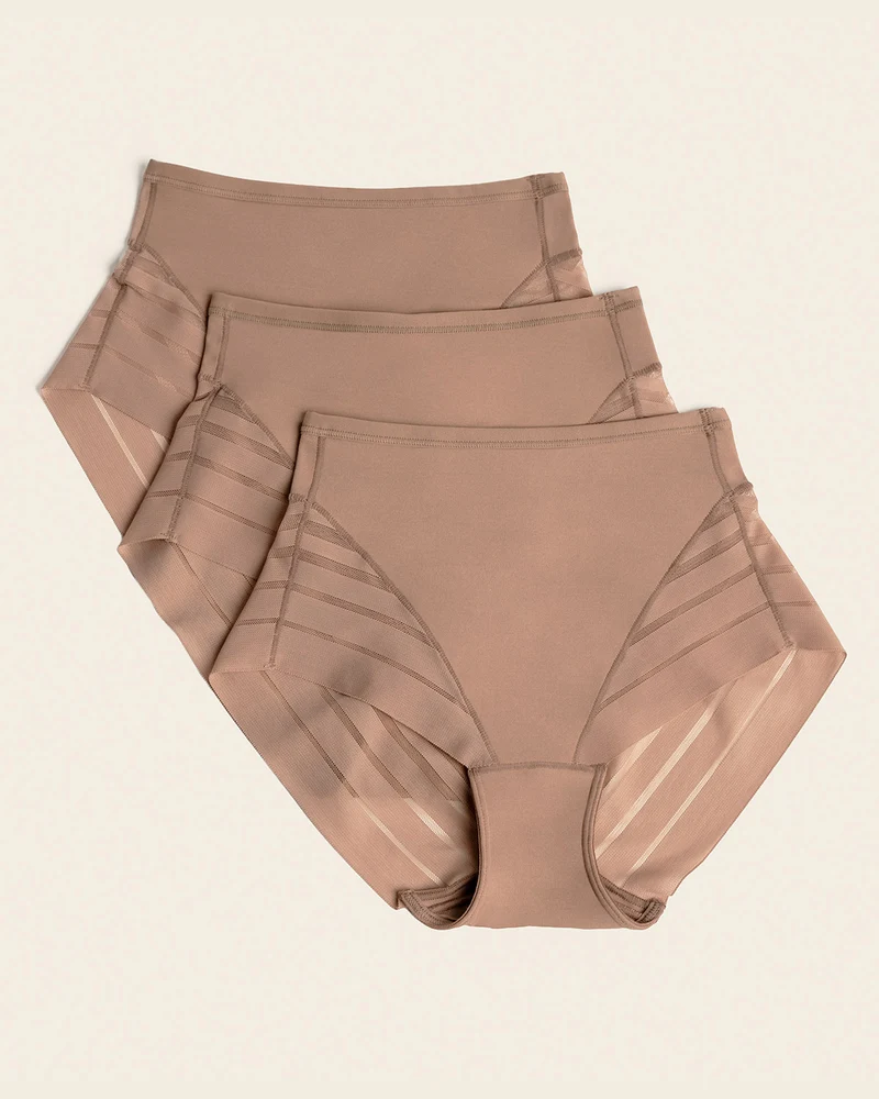Lot de 3 culottes gainantes classiques avec compression modérée de l’abdomen