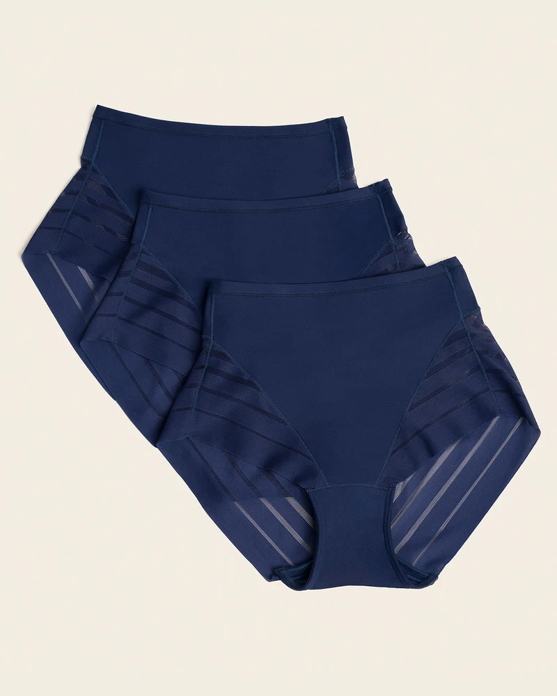 Lot de 3 culottes gainantes classiques avec compression modérée de l’abdomen