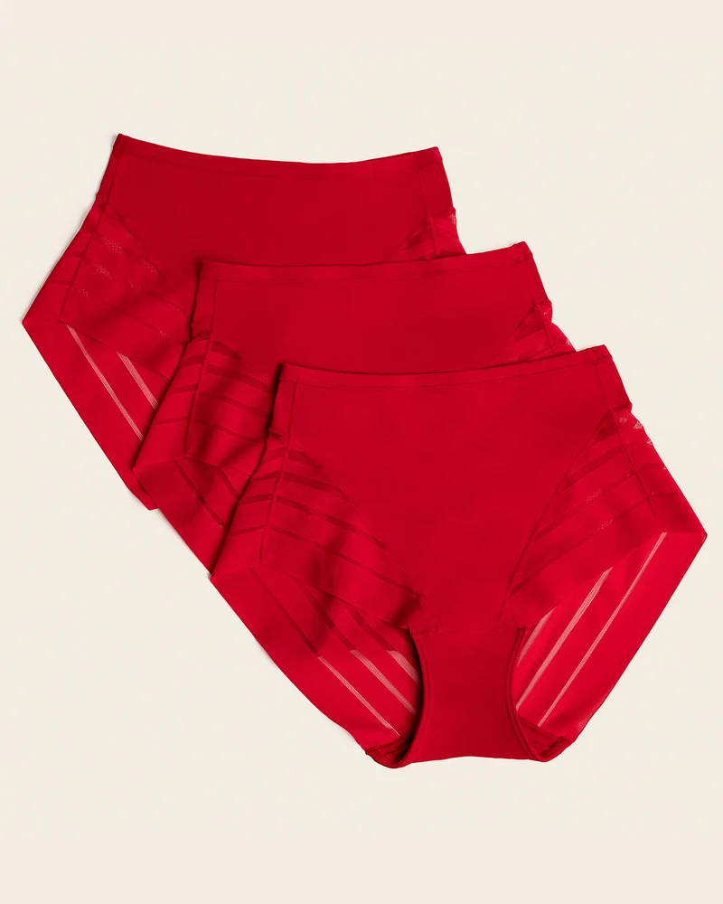 Lot de 3 culottes gainantes classiques avec compression modérée de l’abdomen