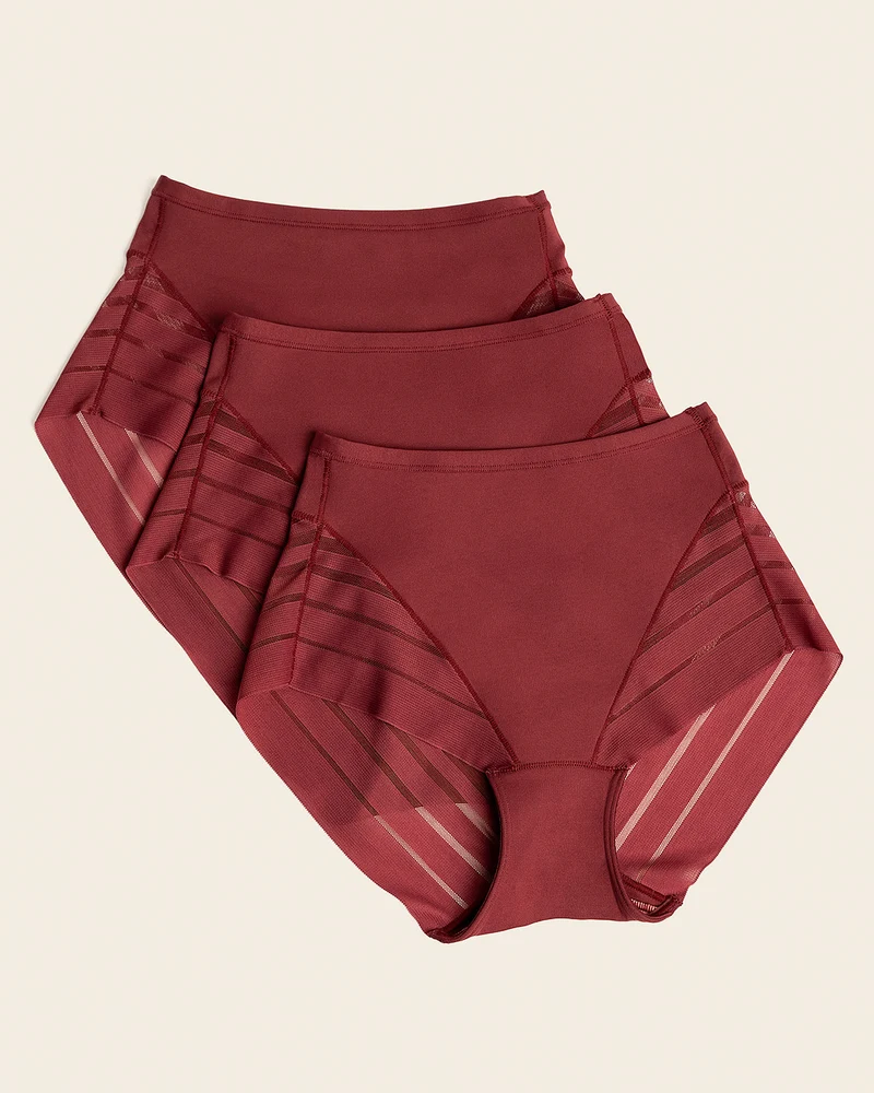 Lot de 3 culottes gainantes classiques avec compression modérée de l’abdomen