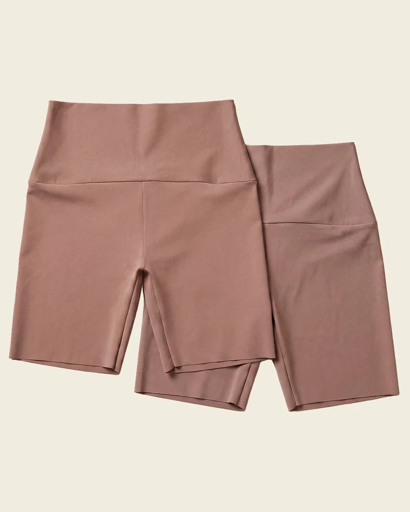 Lot de 2 shorts sculptants contrôle modéré effet invisible avec bande antidérapante