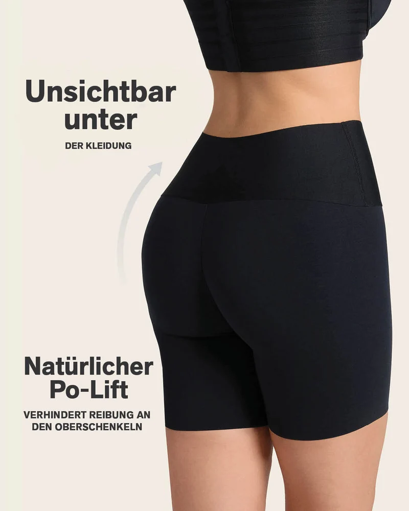 Lot de 2 shorts sculptants contrôle modéré effet invisible avec bande antidérapante