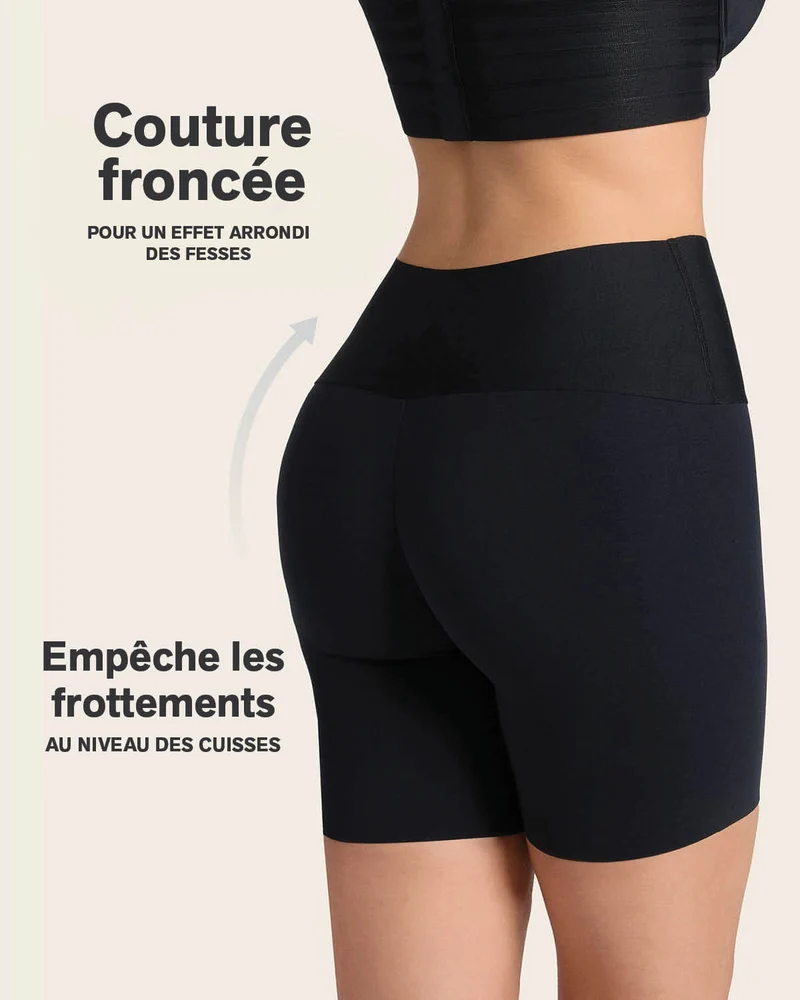 Lot de 2 shorts sculptants contrôle modéré effet invisible avec bande antidérapante