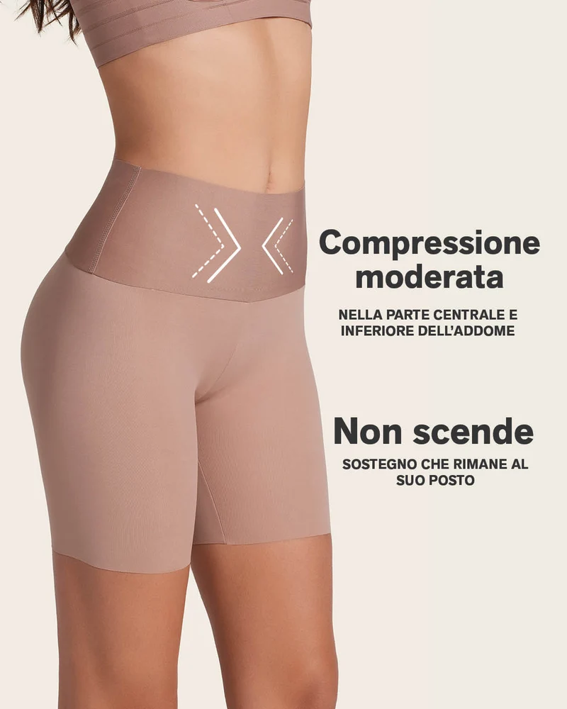 Lot de 2 shorts sculptants contrôle modéré effet invisible avec bande antidérapante