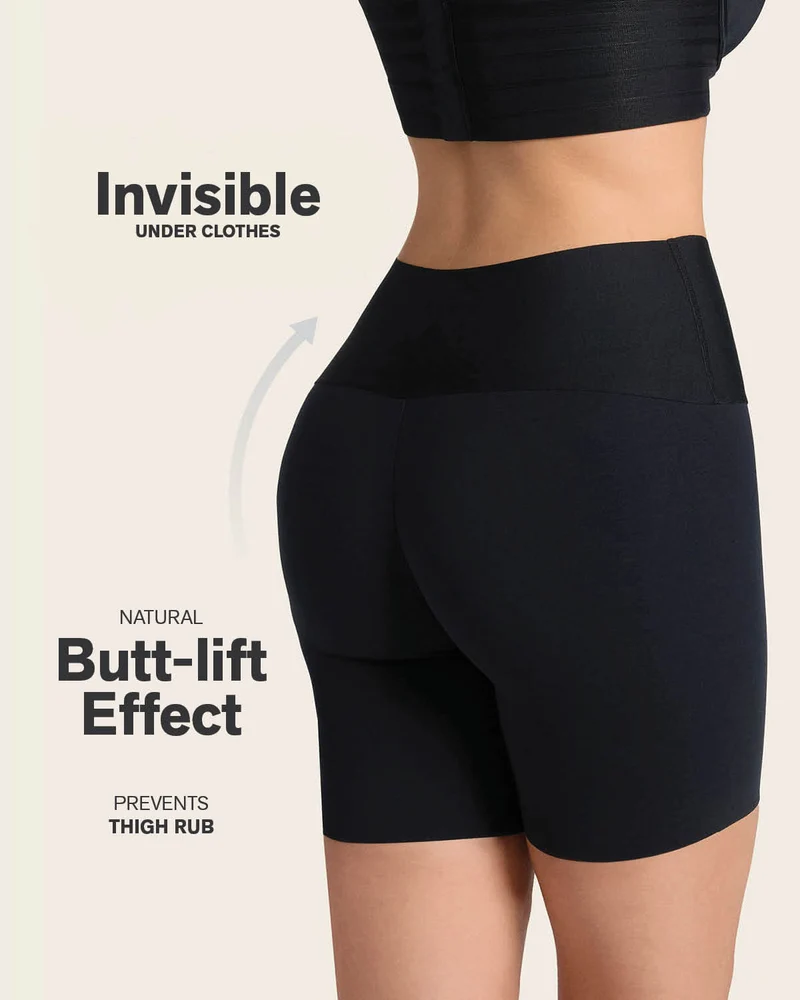 Lot de 2 shorts sculptants contrôle modéré effet invisible avec bande antidérapante
