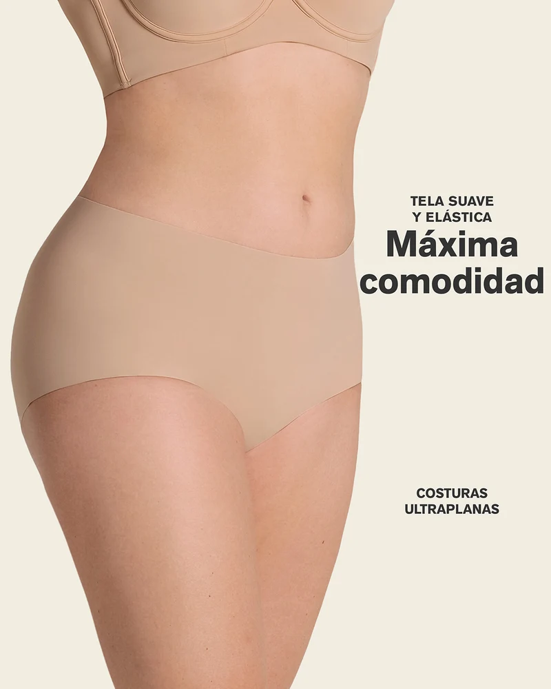 Boxer taille haute effet invisible