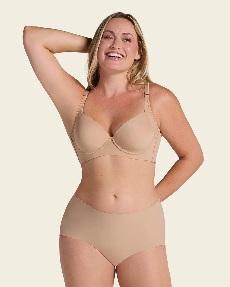 Boxer taille haute effet invisible