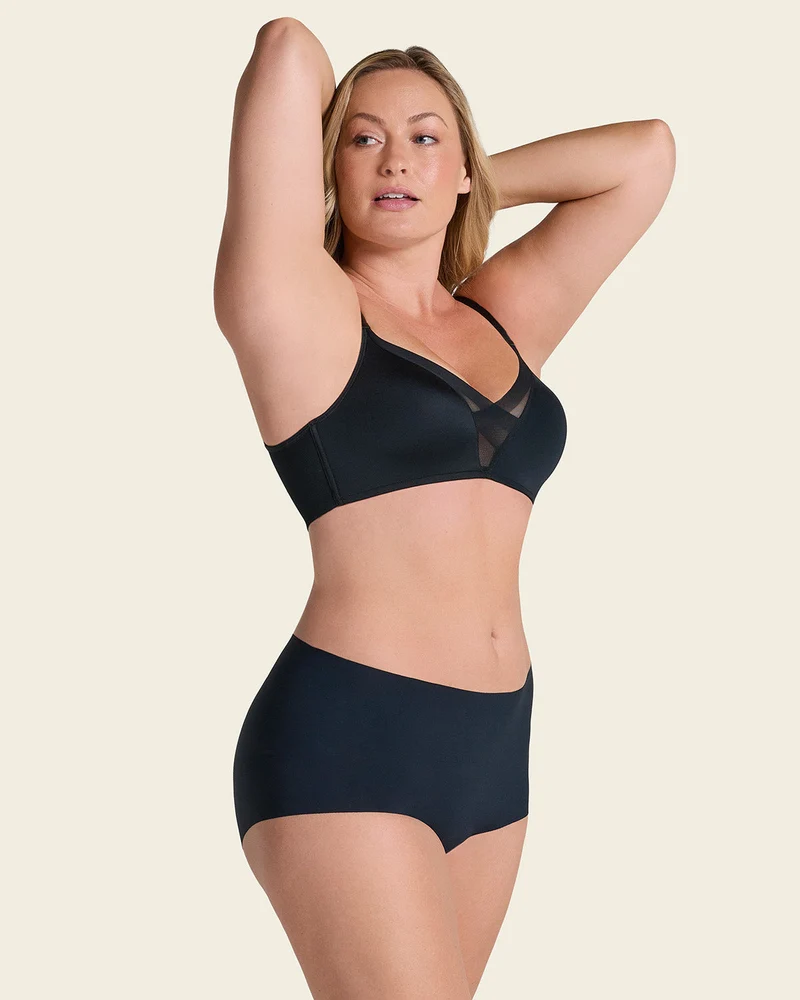 Boxer taille haute effet invisible
