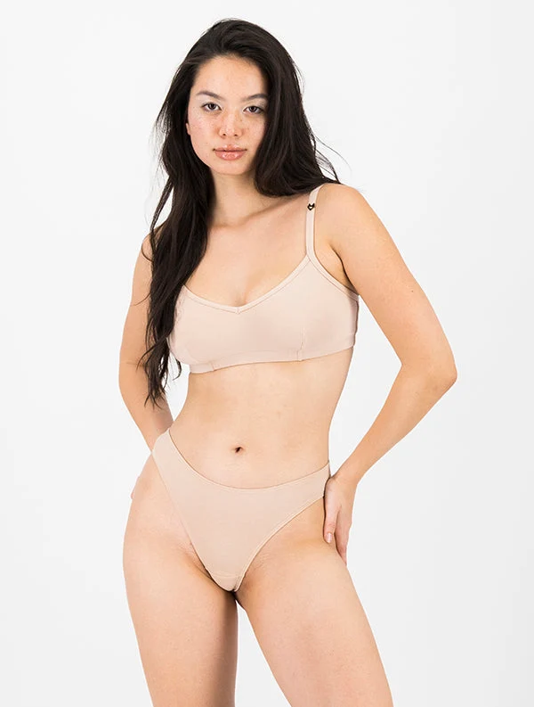 Brassière Mina - Coton Bio – Nude-Sable