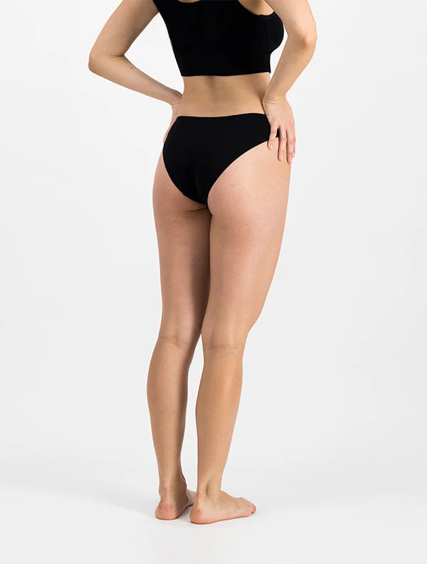 Culotte Anna - Coton Bio - Noir-Ebène