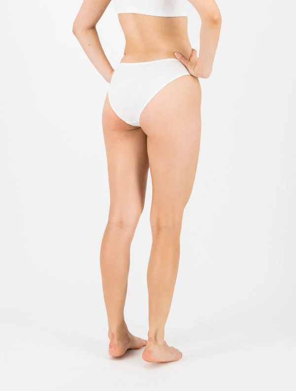 Culotte Anna - Coton Bio - Blanc-Nuage