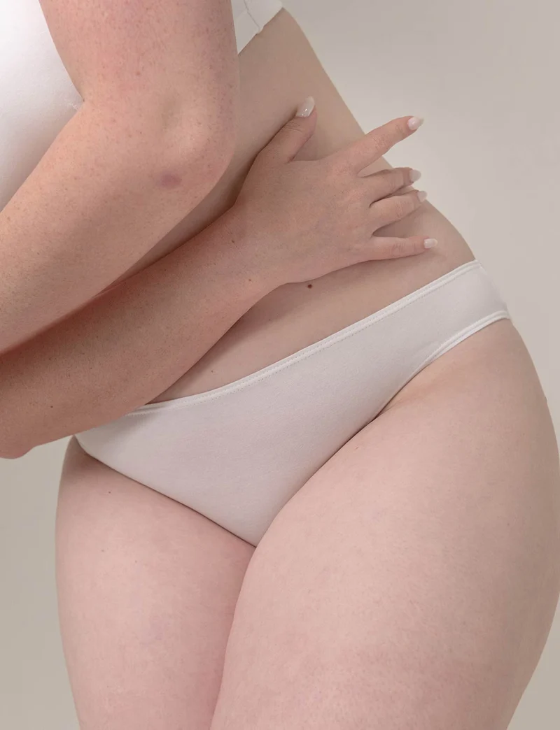 Culotte Anna - Coton Bio - Blanc-Nuage
