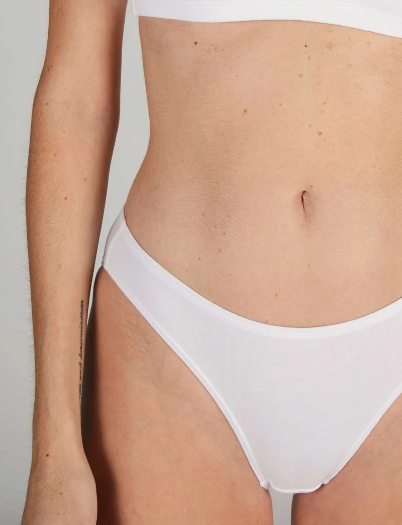 Culotte Anna - Coton Bio - Blanc-Nuage