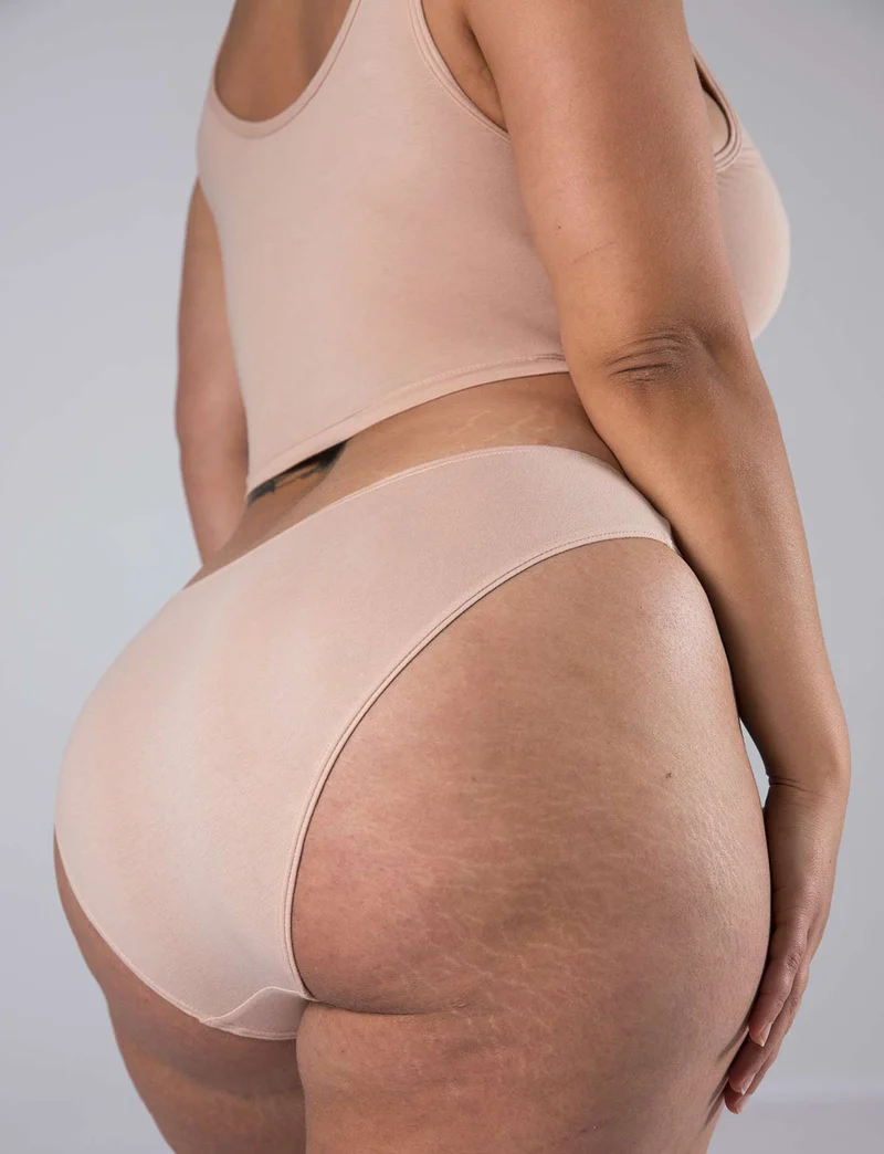 Culotte Anna - Coton Bio - Nude-Sable