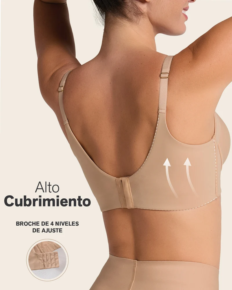 High Profile Bra + Stripe Undetectable Panty en Habano Medio