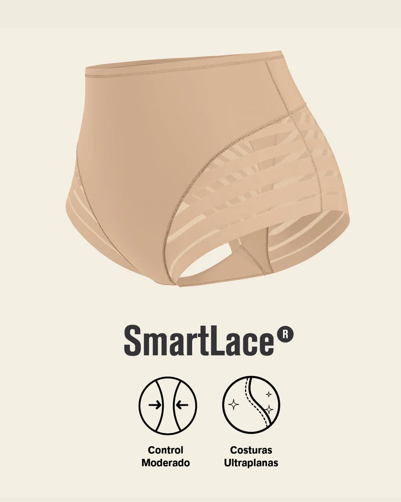High Profile Bra + Stripe Undetectable Panty en Habano Medio