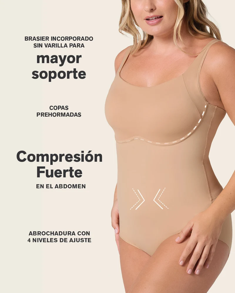 Body gainant le ventre avec soutien-gorge intégré