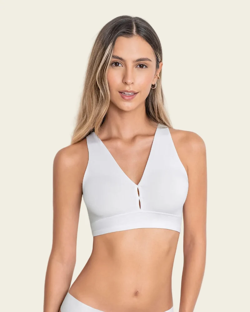 Bralette légère avec col en V