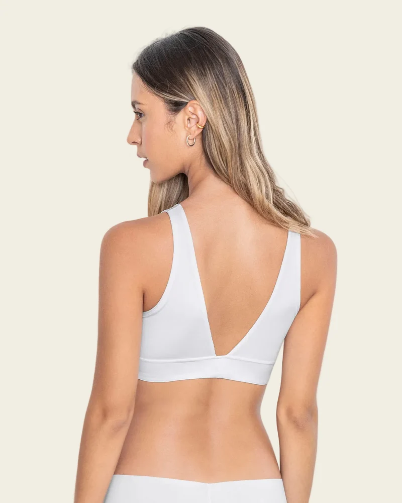 Bralette légère avec col en V