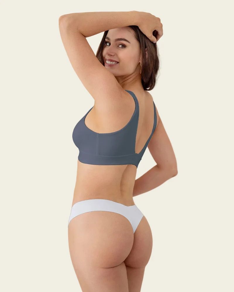 Bralette légère avec col en V