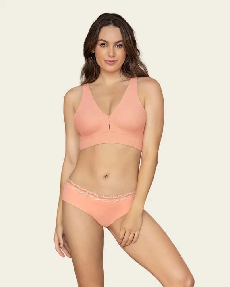 Bralette légère avec col en V