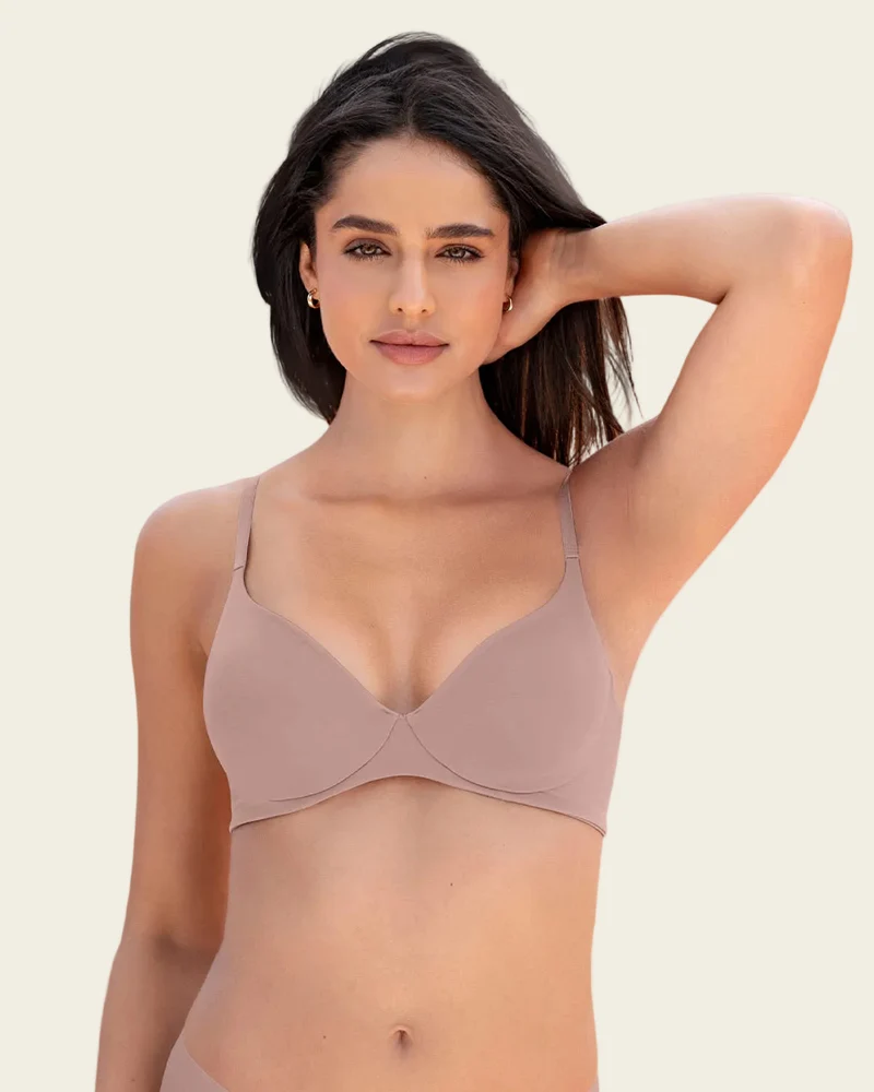 Soutien-gorge ultra-léger et doux avec bonnets en tissu double épaisseur